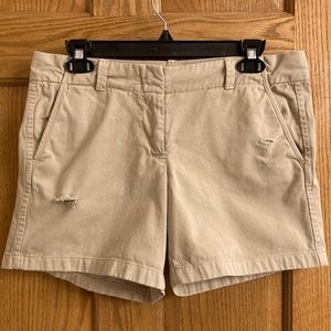 J. Crew Broken-In Boyfriend Khaki Short Size 6